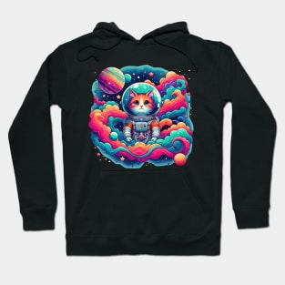 Astronaut Cat: Whimsical Space Kitty Hoodie